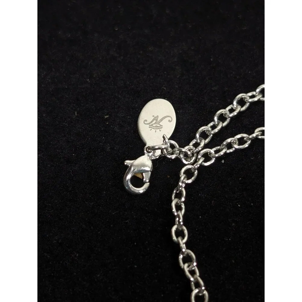 Joseph Nogucci Nautical Anchor Silver Tone Chain Bracelet 8.5
